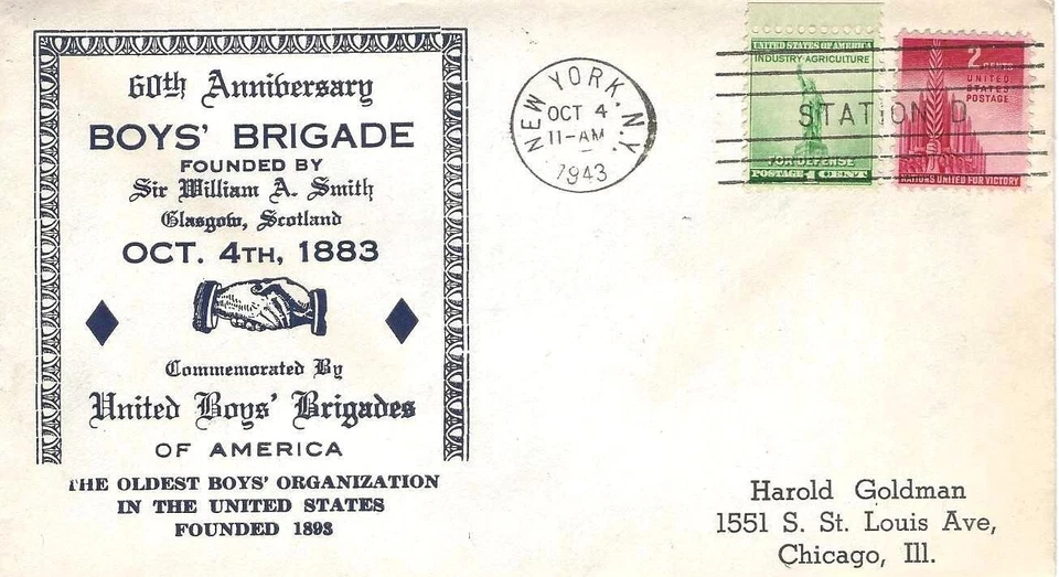 United Boys' Brigade's 60th Annivr Event Cover M4565 - Image 1 of 1