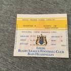 BRADFORD NORTHERN V WIDNES/WARRINGTON REGAL TROPHY FINAL MATCH TICKET 1991
