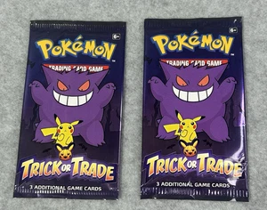 2x Pokémon Trick or Trade Booster Packs Sealed 2022 Halloween Mini Set - Picture 1 of 5