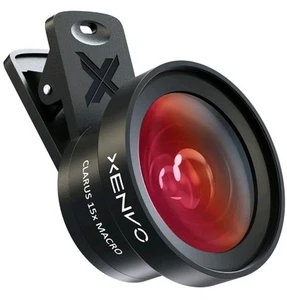 Pro Lens Kit for Iphone & Android Macro & Wide Angle Lens w LED Light & Case - Photo 1 sur 4
