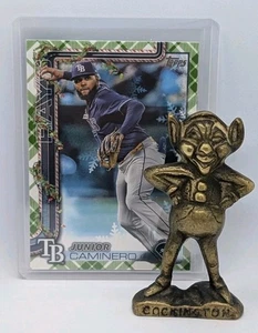 2025 Topps Holiday - Green Plaid SP - #H3 Junior Caminero - Bild 1 von 3