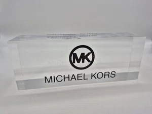 MICHAEL KORS MK STORE DISPLAY ADVERTISING 3"×8" ACRYLIC E2 - Picture 1 of 4
