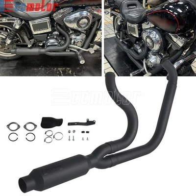 Sistema de escape 2 en 1 para Harley Dyna Super Glide FXD FXDC Low Rider FXDL FXDB Foto 1 de 4