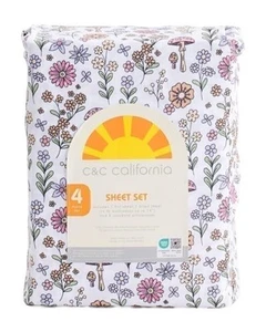 C&C California Bettwäsche Set - Retro Mushroom Floral (Retro Mushroom, Queen) - Bild 1 von 2
