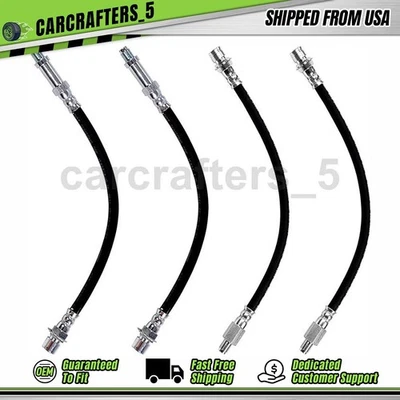 4 передних задних тормозных гидравлических шланга для 1968 Cadillac Fleetwood 7,7 л - Изображение 1 из 4