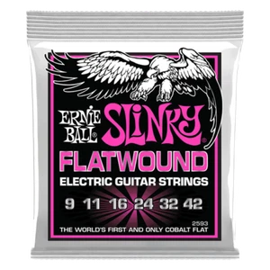 Ernie Ball 2593 Cobalt Flatwound Super Electric Guitar Strings 9-42 1-3 Packs - Picture 1 of 2