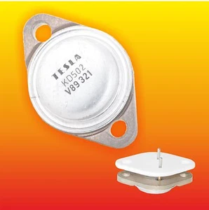 KD502 TESLA SILICON NPN TRANSISTOR 150 W 20 A + GIFT CERAMIC INSULATOR TO-3 - Picture 1 of 2