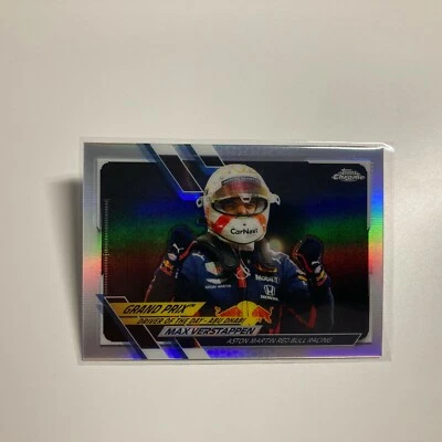 Max Verstappen 2021 Topps Chrome Formula 1 F1 Refractor Card #155 - Image 1 of 3