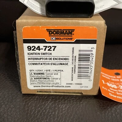 Kit de interruptor de encendido DORMAN 924-727 para modelos seleccionados 01-18 Chrysler Dodge Jeep Foto 1 de 3