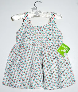 NWT Sno Pea Infant Girls Ivory Sleeveless 100% Cotton Floral Tank Dress sz 24M - Picture 1 of 5