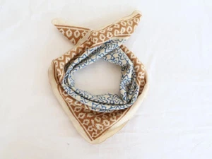 Soft Cotton Bandana, Cotton Neckerchief, Cotton Square Scarf gift handkerchief - Picture 1 of 8