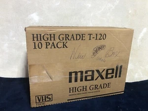 Maxwell High Grade T-120 6 Hour VHS Tape 10 Tapes Total - Picture 1 of 3