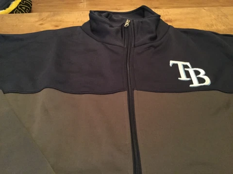Tampa Bay Rays MLB big & tall zip up jacket Cover