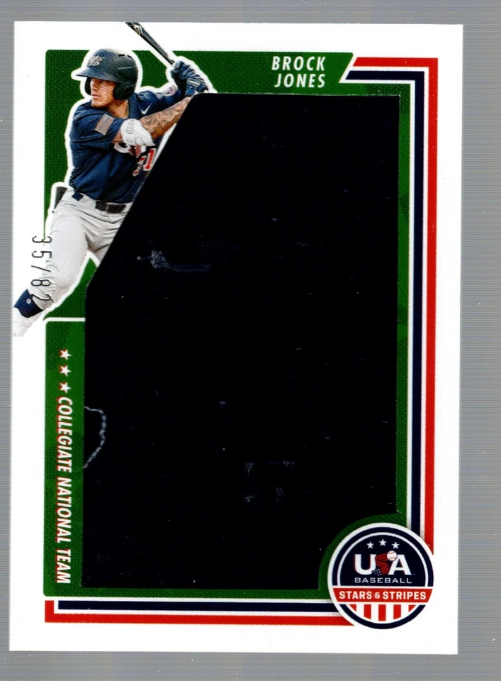 2022 USA Stars & Stripes Jumbo Materials #JUM-BJ2 Brock Jones 35/82 - Image 1 of 1