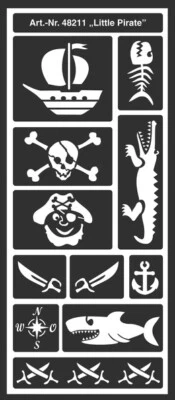 KREUL Stencil in silicone, motivo stencil, lettere stencil, fiori stencil