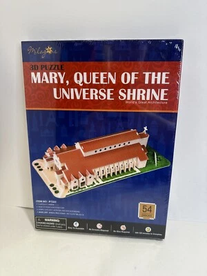 3D Puzzle Mary Queen Of The Universe Shrine Milagros 54 Pieces PT223 NEW - Image 1 of 2