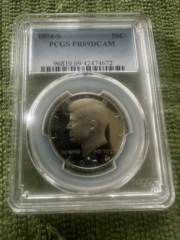 1974-S Kennedy Half PR69DCAM PCGS Proof 69 Deep Cameo Cover