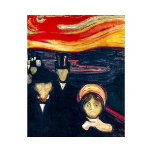 Edvard Munch, Anxiety, 1894, 100% Cotton Art Paper, 20" x 25" - Picture 1 of 10