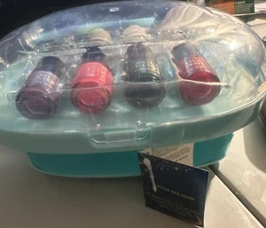 Kit Asciuga Unghie Set 10 Pezzi, 8 Smalti e Lima per Unghie, Blu, Plastica - Foto 1 di 3