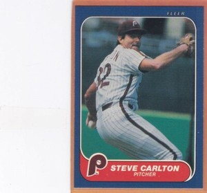 1986 FLEER BASEBALL STEVE CARLTON #435 PHILLIES NMMT/NMMT+ *96326