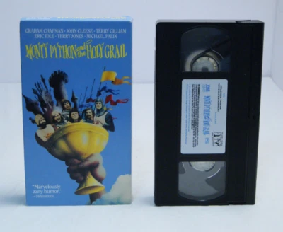 1991 VHS Monty Python and the Holy Grail Cult Comedy Chapman & Cleese TESTED - Image 1 of 4