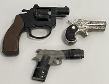 Cap Pistol Miniature TOY Revolver Lot of 3 Hong Kong Vintage