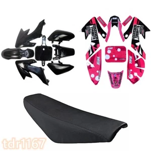 CRF50 Negro Plástico Rosa Pegatinas Asiento Alto para -/ XR50 SSR SDG - Imagen 1 de 12