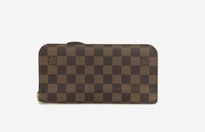 Louis Vuitton Damier Porte Feuille Insolite Long Wallet Brown - Picture 1 of 7