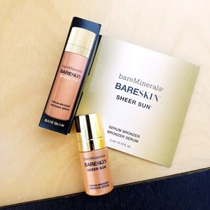 bareMinerals BareSkin Sheer Sun Serum Bronzer BARE GLOW 3mL / .10 fl oz Mini NIB - Picture 1 of 10