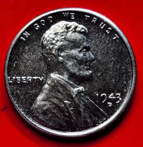 1943 D Steel Wheat Penny BU Gem Brilliant UNCIRCULATED Zinc WW2 RARE Denver Mint - Picture 1 of 9