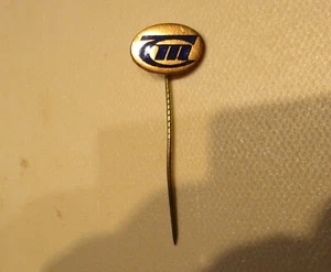 DDR Anstecknadel TM Transportmaschinen Export - bronzefarbige Variante - vintage - Bild 1 von 1