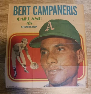 Inserto poster Topps Baseball 1970 Bert Campaneris Oakland A's Shortstop n. 23 - Foto 1 di 4