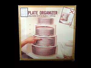 Vintage Plate Organizer - Adjustable for 6 to 8 Place Settings - Picture 1 of 10