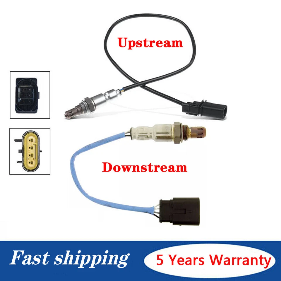 Sensor de oxígeno aguas arriba+aguas abajo 2 piezas para Jeep Renegade 2015-2018 1,4 L turboalimentado Foto 1 de 4