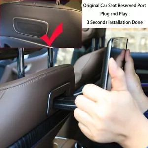 Rear Seat Entertainment Android 12.0 Headrest Monitor for Mercedes Plug and Play - Picture 1 of 7