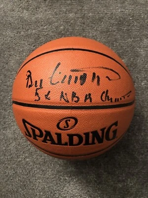 Bill Cartwright Bulls Signed Basketball w/ inscription 5x NBA CHAMP PSA COA - Image 1 of 4