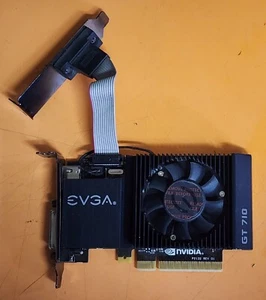 EVGA Nvidia GeForce GT 710 - 1GB, 2-Slot, Low-Profile - GK208B - 01G-P3-2711-KR - Picture 1 of 3