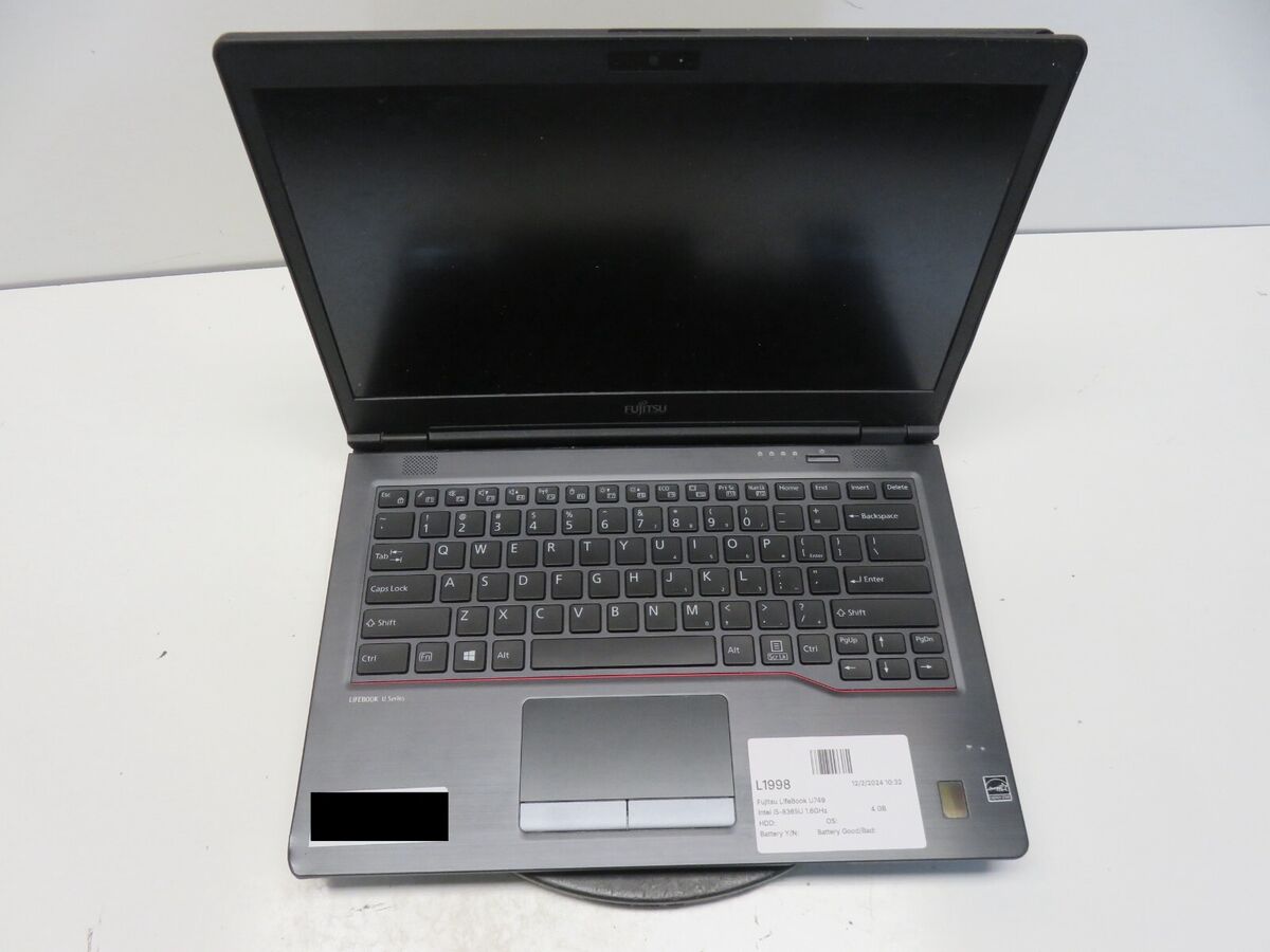 Fujitsu LifeBook U749 Intel i5-8365U 1.6GHz 4 GB NO HDD No Fujitsu LifeBook U749 Intel i5-8365U 1.6GHz 4 GB NO HDD No