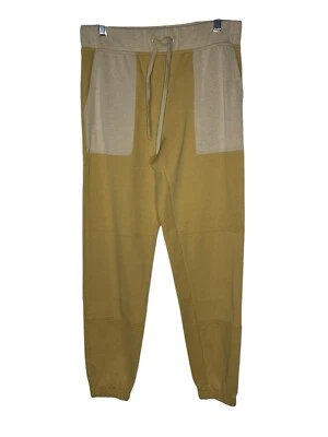 Pantalones de chándal Cuddl Duds de doble punto A609256 amarillo beige bloques de color talla XS Foto 1 de 4