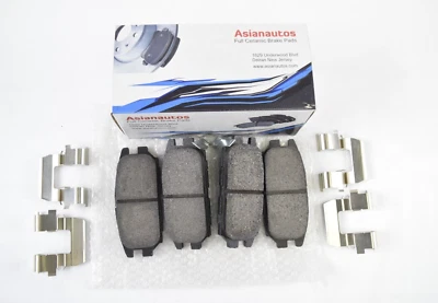 Pastillas de freno traseras de cerámica con herrajes Asianaautos para Mitsubishi 3000GT 91-93 Foto 1 de 4