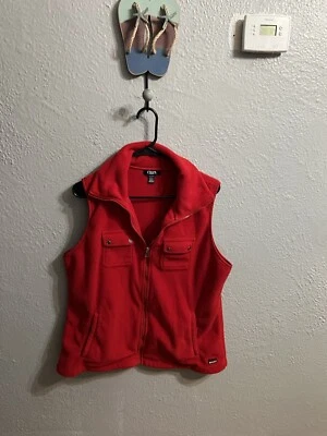 Chaps feminino esporte vermelho com zíper e bolsos GG - Imagem 1 de 4