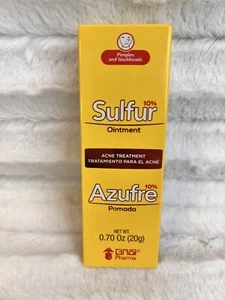 GRISI 10% SULFUR ACNE OINTMENT .70 OZ - POMADA DE AZUFRE GRISI CONTRA ACNE - Picture 1 of 3