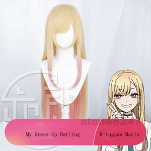 Kitagawa Marin My Dress-Up Oro Darling Degradado Cabello Rosa cos Pelucas Sintéticas - Imagen 1 de 4