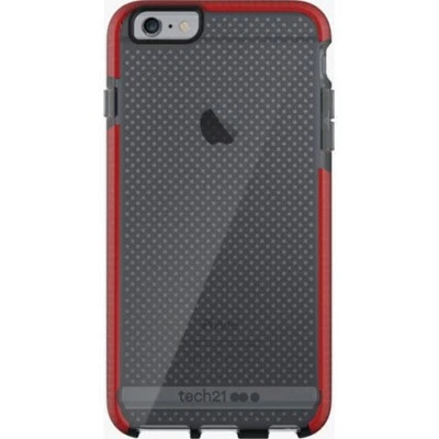 Tech21 Evo Mesh Case for Apple iPhone 6 /6S (Smokey/Red) - Image 1 of 4