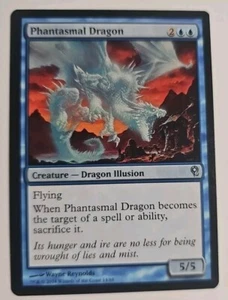 MTG Magic The Gathering Card Phantasmal Dragon Creature Dragon Illusion Blue - Picture 1 of 2
