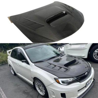 Carbon Fiber Hood Terminator For 08-14 HB/4dr Subaru WRX - Image 1 of 4