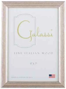 F. G. Galassi Handmade Fine Italian Wood Silver Channel 29680. 8"x10" Frame - Picture 1 of 1