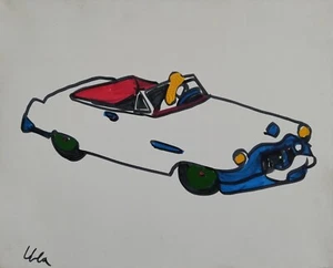 Marco Lodola - Pop Art italiana - Opera unica su tela - cm 40 x 50 - Certificata - Picture 1 of 2