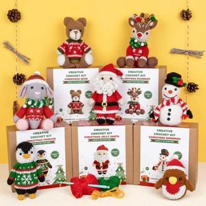 Shudehill Giftware Christmas Crochet Kits Perfect for Learning or Experienced - Picture 1 of 7