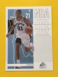 TIM DUNCAN 2002-03 SP GAME USED EDITION #85 - Picture 1 of 2